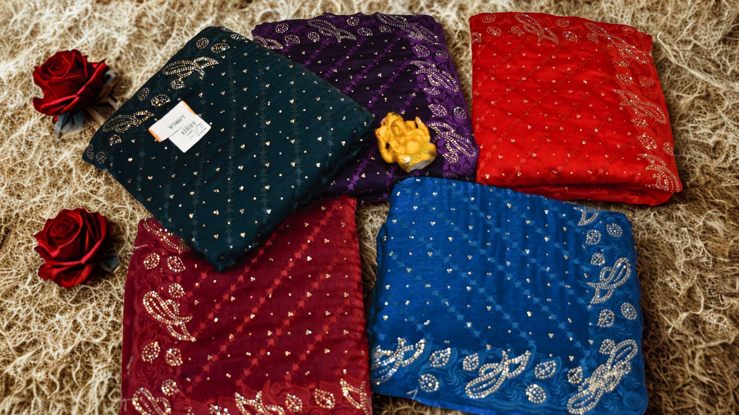 EXCLUSIVE  FANCY CHIFFON SAREE WITH BLOUSE