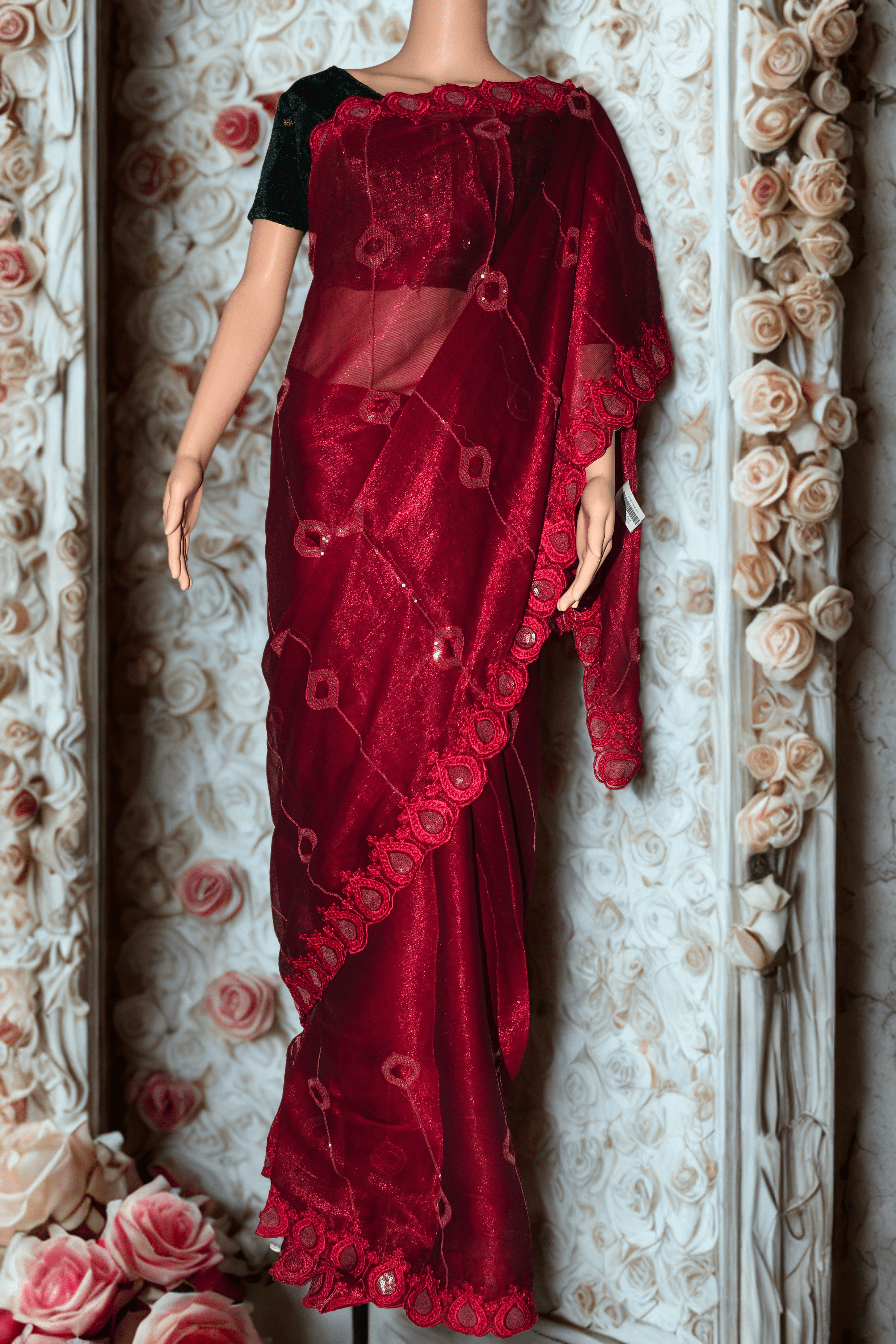 EXCLUSIVE FANCY KACHLESS SAREE WITH BLOUSE