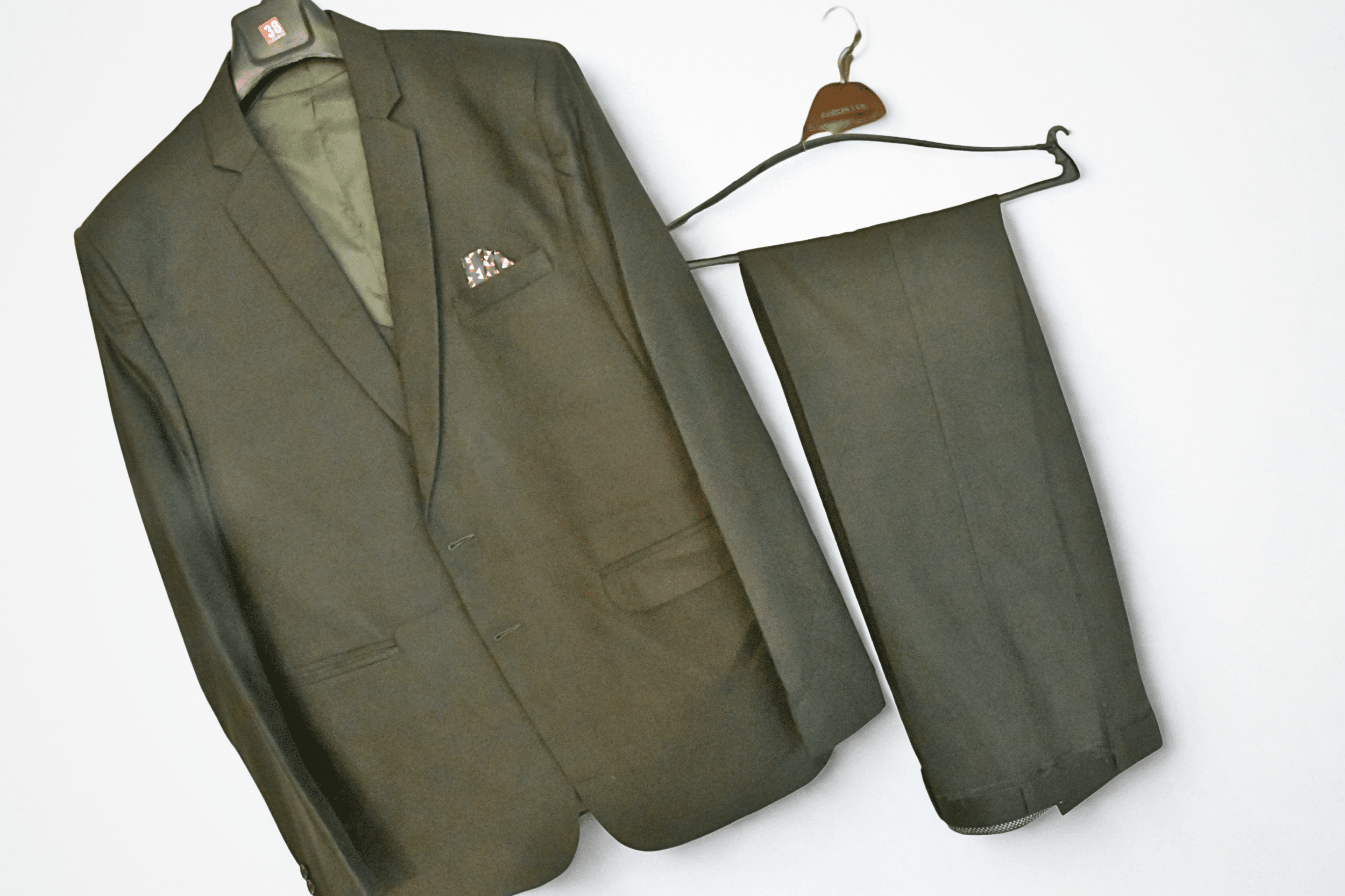 Solid Single 3 Pc Suit Coat, Waistcoat, Pant for man