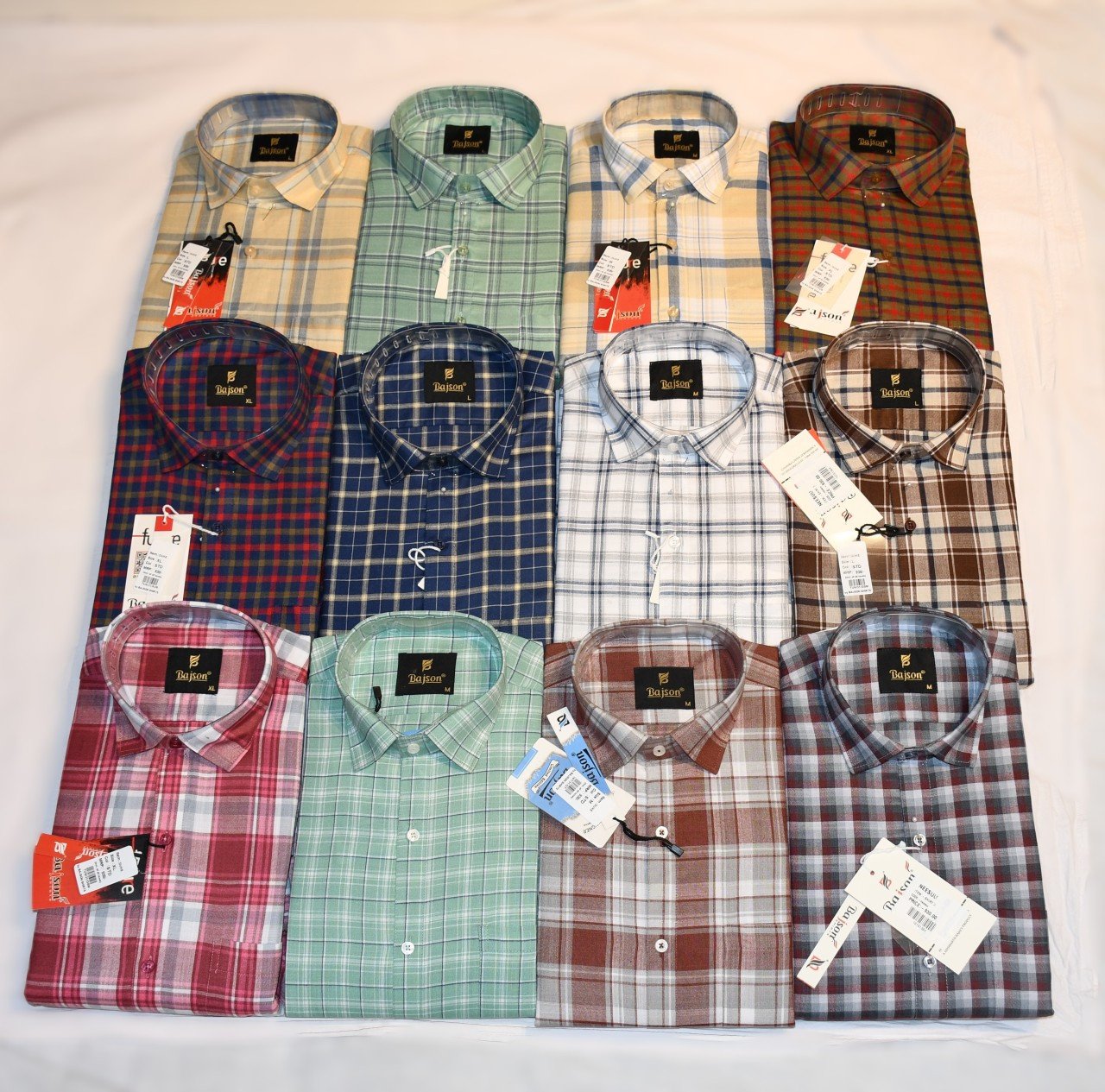 Mens formal cotton check shirt full sleeve
