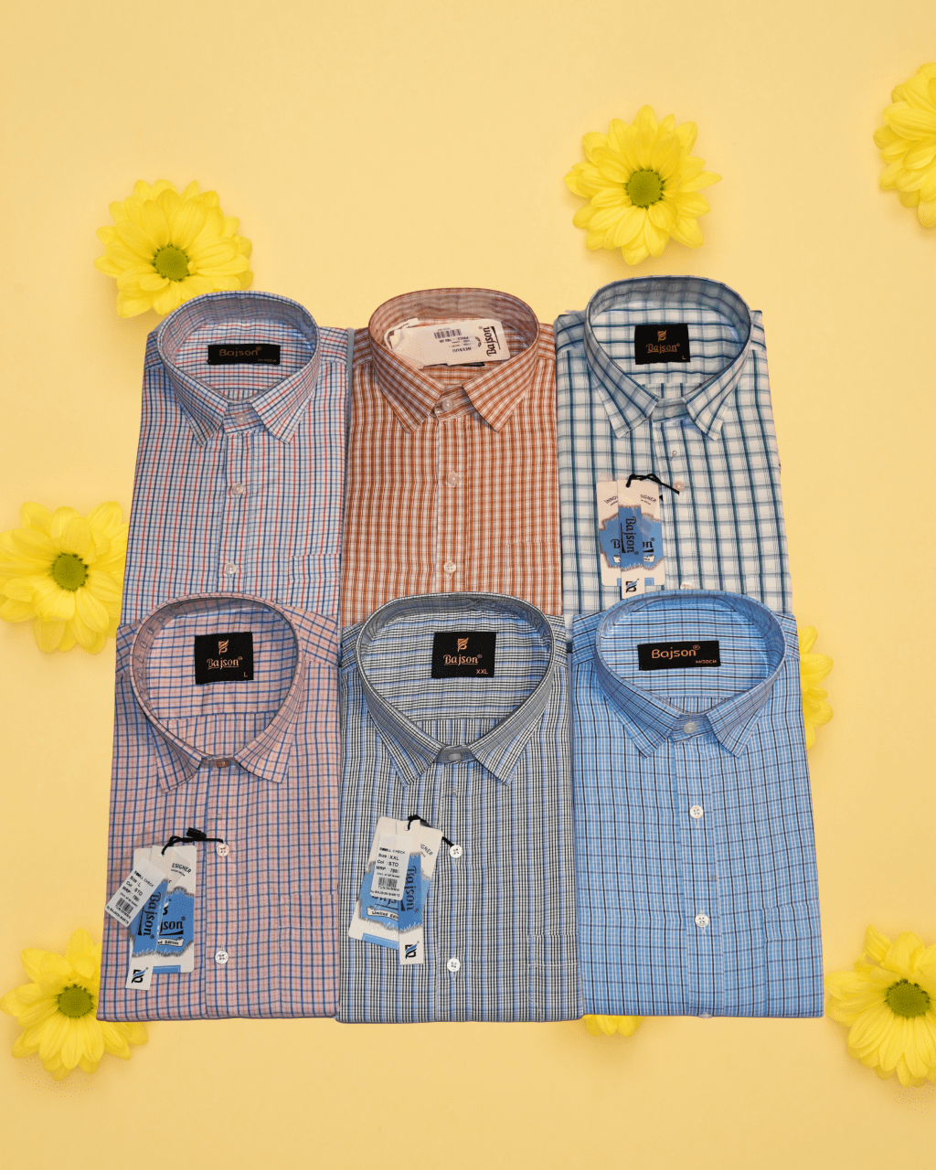 Mens formal cotton check shirt full sleeve