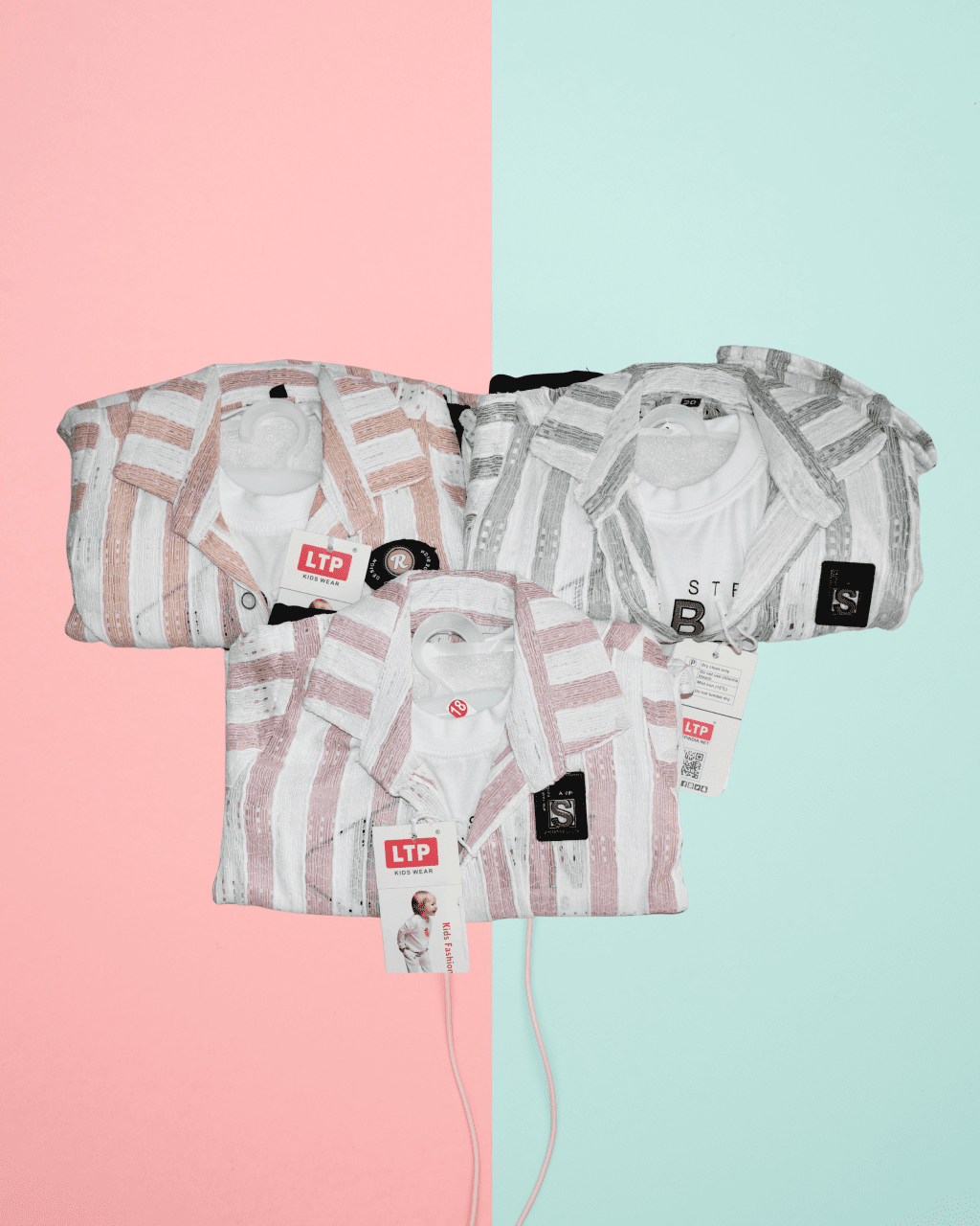 kids stripe shirt and cargo pant with slaveless